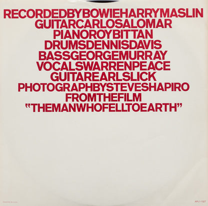 David Bowie : Station To Station (LP, Album, Ind)