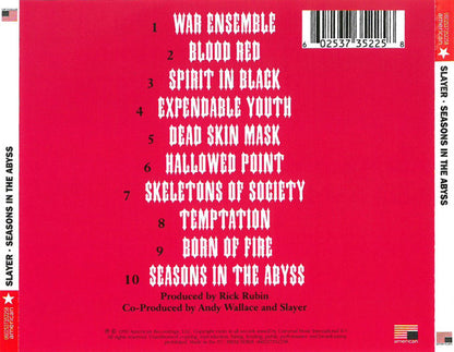 Slayer : Seasons In The Abyss (CD, Album, RE, RM, RP)