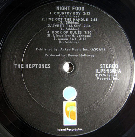 The Heptones : Night Food (LP, Album, Pit)