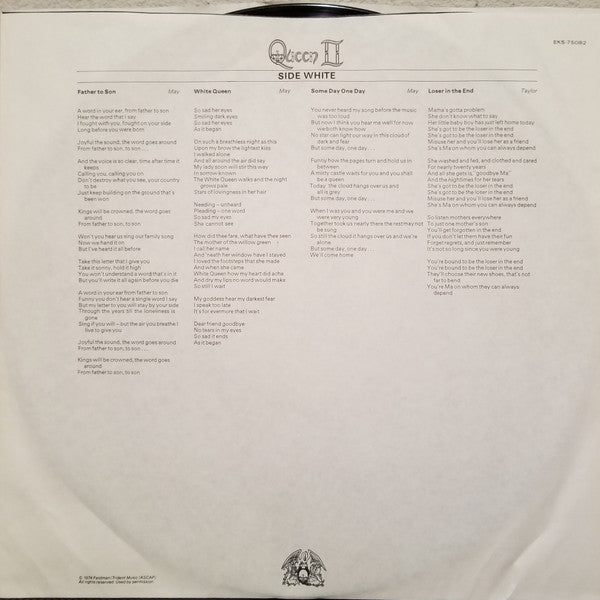 Queen : Queen II (LP, Album, Club, Gat)