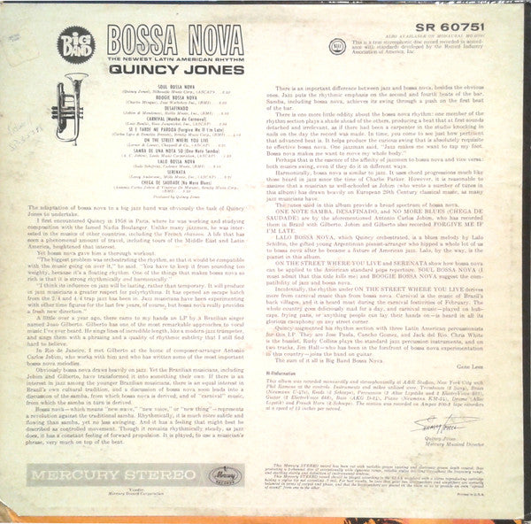 Quincy Jones And His Orchestra : Big Band Bossa Nova (LP, Album)