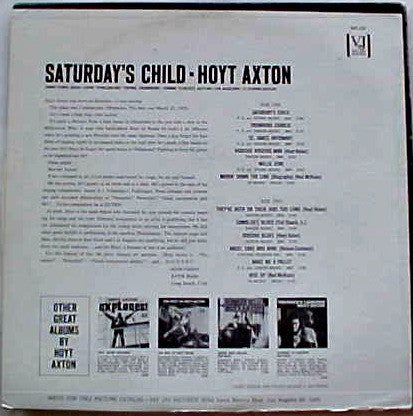 Hoyt Axton : Saturday's Child (LP, Album, Mono, Mon)