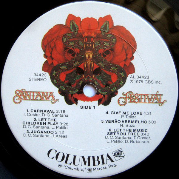 Santana : Festivál (LP, Album, Pit)
