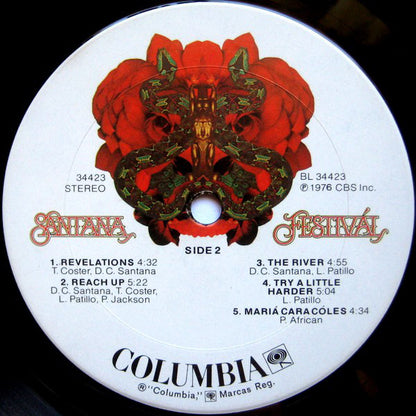 Santana : Festivál (LP, Album, Pit)