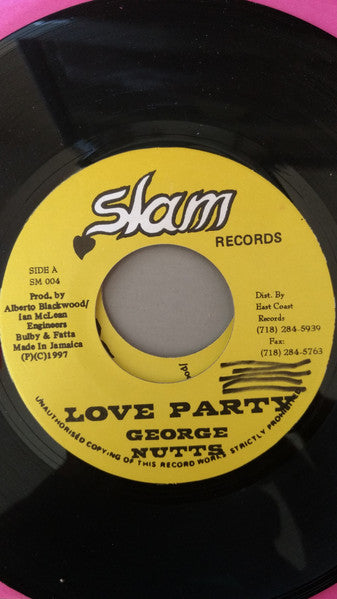 George Nutts* / The Taxi Gang : Love Party / Mark My Words (7")