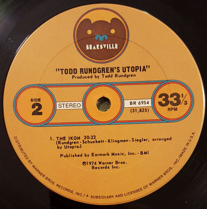 Utopia (5) : Todd Rundgren's Utopia (LP, Album, Pit)