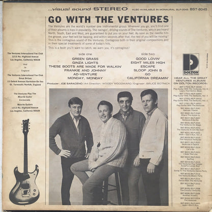 The Ventures : Go With The Ventures (LP, Album, Ind)
