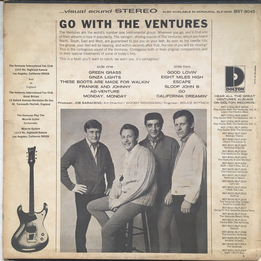 The Ventures : Go With The Ventures (LP, Album, Ind)