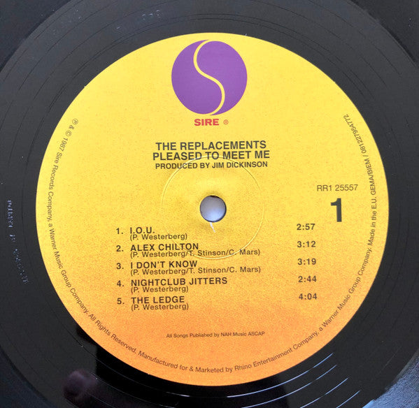 The Replacements : Pleased To Meet Me (LP, Album, RE)
