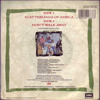 Johnny Clegg & Savuka : Scatterlings Of Africa (7", Single)