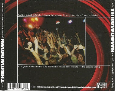 Throwdown (2) : You Don't Have To Be Blood To Be Family (CD, Album, Enh, RE)