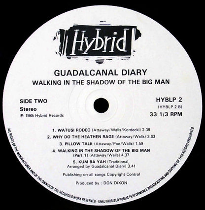 Guadalcanal Diary : Walking In The Shadow Of The Big Man (LP, Album)