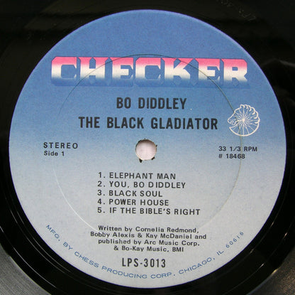 Bo Diddley : The Black Gladiator (LP, Album, Ter)