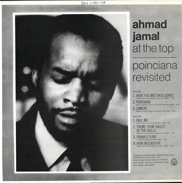 Ahmad Jamal : At The Top:  Poinciana Revisited (LP, Album, Gat)