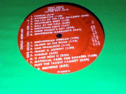 Tony Snell : Medieval & Latter Day Lays (LP, Album, lab)