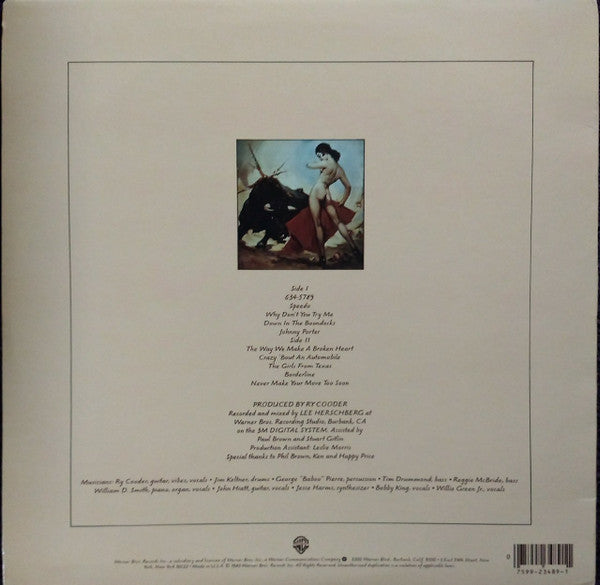 Ry Cooder : Borderline (LP, Album, All)