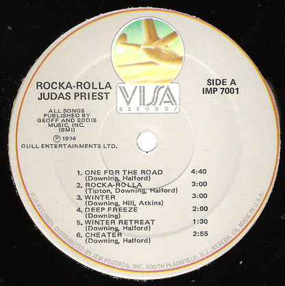 Judas Priest : Rocka Rolla (LP, Album, RE)