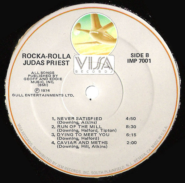 Judas Priest : Rocka Rolla (LP, Album, RE)