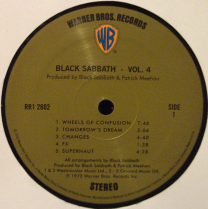 Black Sabbath : Black Sabbath Vol 4 (LP, Album, RE, RM, 180)