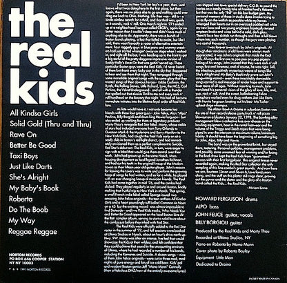 The Real Kids : The Real Kids (LP, Album, RE)