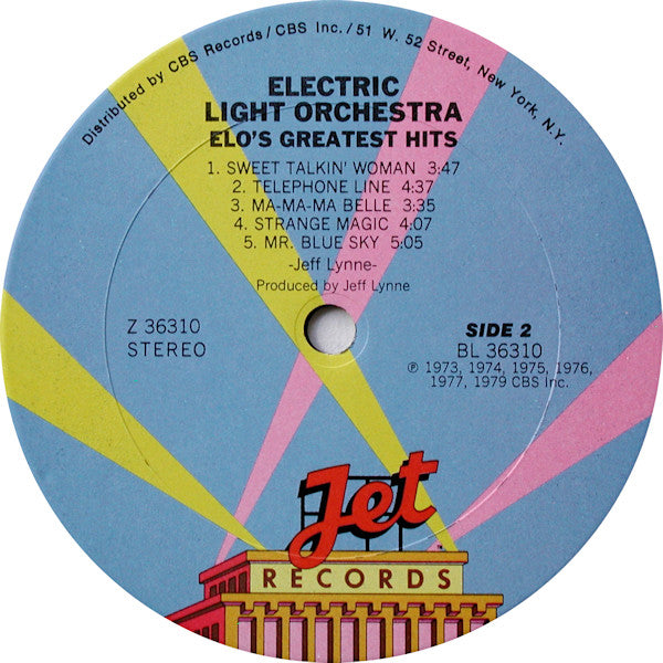 Electric Light Orchestra : ELO's Greatest Hits (LP, Comp, RE)