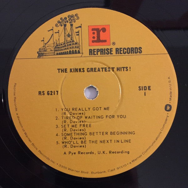 The Kinks : The Kinks Greatest Hits! (LP, Comp, RP, Win)
