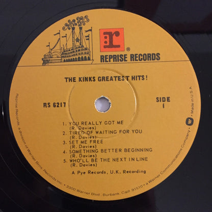 The Kinks : The Kinks Greatest Hits! (LP, Comp, RP, Win)