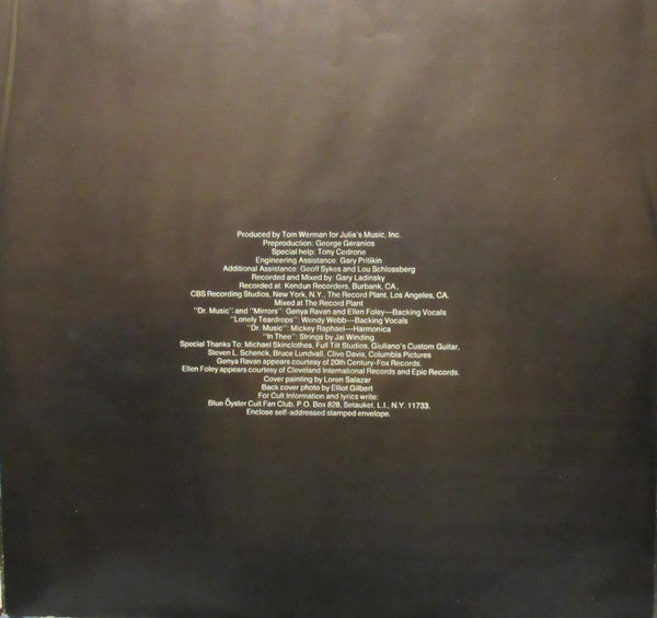 Blue Öyster Cult : Mirrors (LP, Album, Pit)