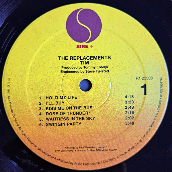 The Replacements : Tim (LP, Album, RE)