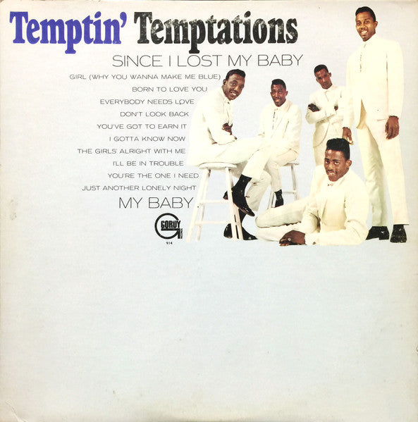 The Temptations : The Temptin' Temptations (LP, Album, Mono)
