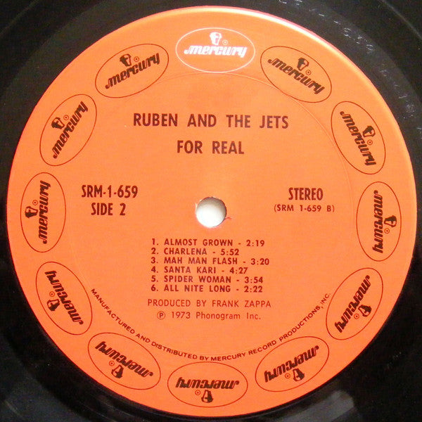 Ruben And The Jets : For Real (LP, Album, Pit)
