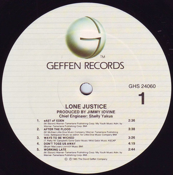 Lone Justice : Lone Justice (LP, Album, All)