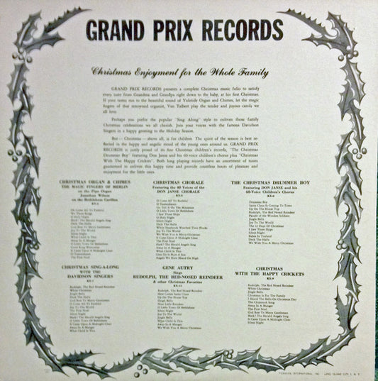 Gene Autry : Rudolph The Red-Nosed Reindeer (LP, Album, Mono)