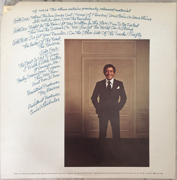 Tony Bennett : Let's Fall In Love With The Songs Of Harold Arlen And Cy Coleman (2xLP, Album, Promo, Gat)