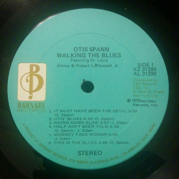 Otis Spann Featuring: St. Louis Jimmy* And Robert Lockwood, Jr.* : Walking The Blues (LP, Album)