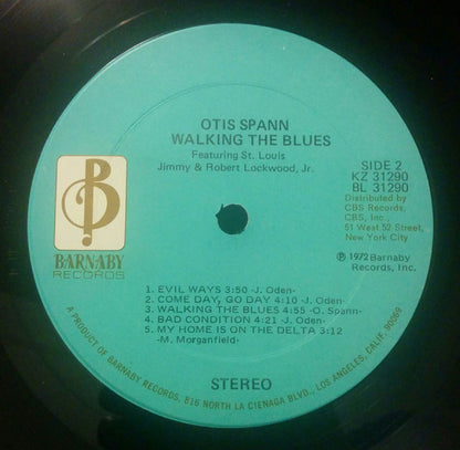 Otis Spann Featuring: St. Louis Jimmy* And Robert Lockwood, Jr.* : Walking The Blues (LP, Album)