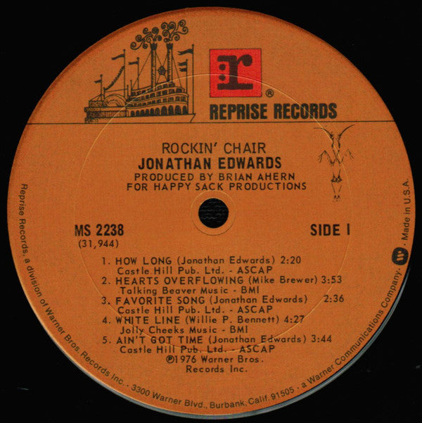 Jonathan Edwards (2) : Rockin' Chair (LP, Album, San)