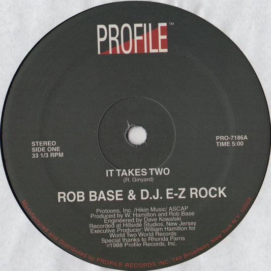 Rob Base & DJ E-Z Rock : It Takes Two (12", MP)