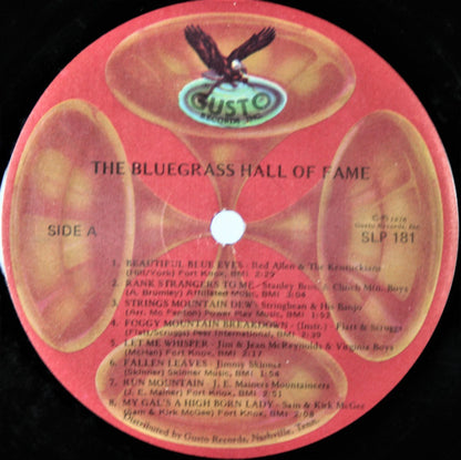 Various : The Bluegrass Hall Of Fame (LP, Album, Comp, Ltd, RE)