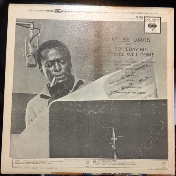 Miles Davis Sextet* : Someday My Prince Will Come (LP, Album, Pit)