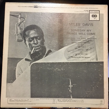 Miles Davis Sextet* : Someday My Prince Will Come (LP, Album, Pit)