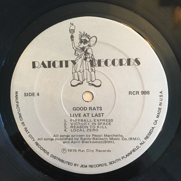 Good Rats : Live At Last (2xLP, Gre)