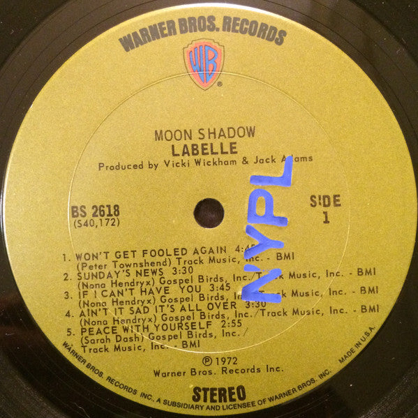 Labelle : Moon Shadow (LP, Album)