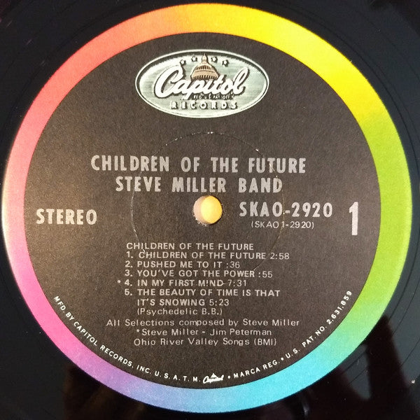 Steve Miller Band : Children Of The Future (LP, Album, Jac)