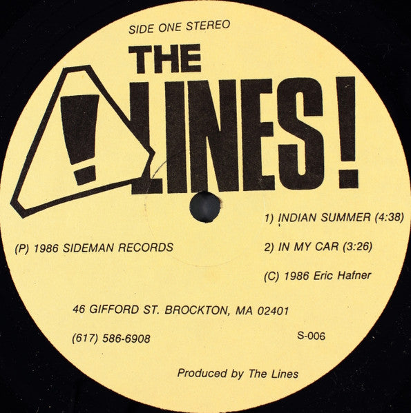 The Lines (3) : 4 Song EP (12", EP)