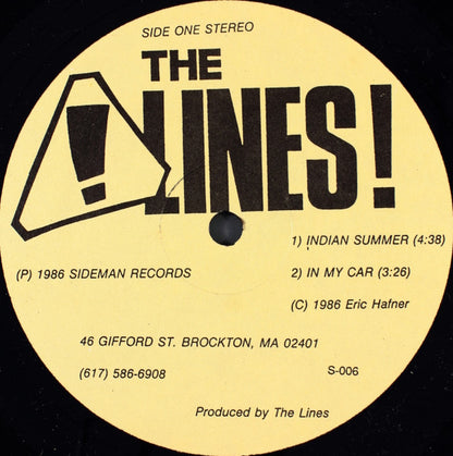 The Lines (3) : 4 Song EP (12", EP)