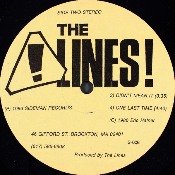 The Lines (3) : 4 Song EP (12", EP)