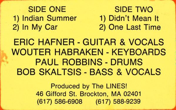 The Lines (3) : 4 Song EP (12", EP)
