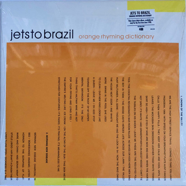 Jets To Brazil : Orange Rhyming Dictionary (2xLP, Album, RE, 180)