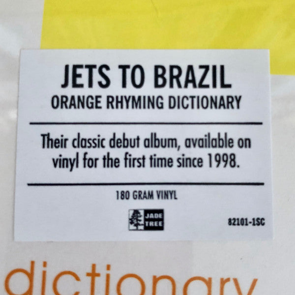 Jets To Brazil : Orange Rhyming Dictionary (2xLP, Album, RE, 180)